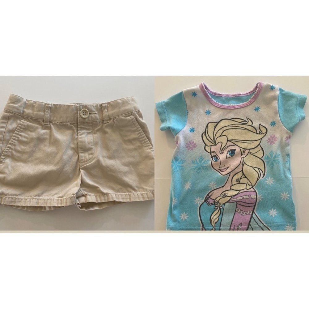 Toddlers shorts and t-shirt bundle, size 3 to 4T
